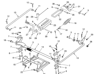 Mower Lift / Deck Lift Diagram and Parts List for Z460X (970497201-00)(2020-06) Husqvarna Lawn Mower