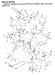Mower Deck / Cutting Deck Diagram and Parts List for GT200 (HCGTK200A, 954840001)(1996-01) Husqvarna Lawn Tractor