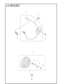 Part Location Diagram of 593247001 Husqvarna Cable Guide Ignition Cable