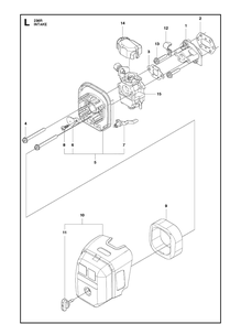 Part Location Diagram of 505309301 Husqvarna Cover