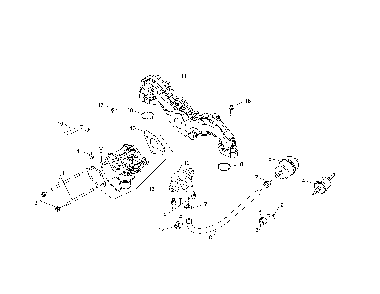 Fuel system Diagram and Parts List for 96045004700  Husqvarna Lawn Tractor