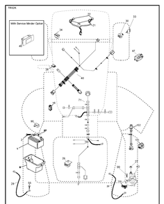 Electrical Diagram and Parts List for YTH22V46 (96043016100)(2012-09) Husqvarna Lawn Tractor