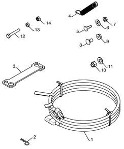 Bag Of Parts And Diagram and Parts List for 1130SB (96193004300)(2008-11) Husqvarna Snow Blower