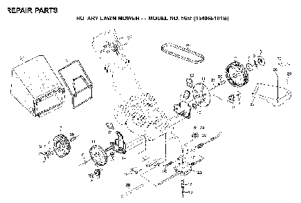 Repair Parts Diagram and Parts List for 56SFE (954065401C)(1995-04) Husqvarna Lawn Mower