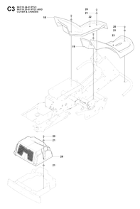 Part Location Diagram of 504206301 Husqvarna Cover