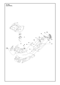 Electrical Diagram and Parts List for TS100I  Husqvarna Lawn Tractor