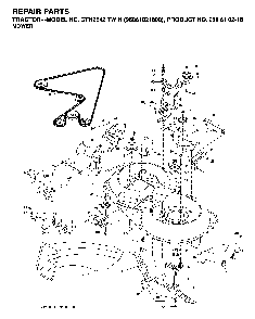 Mower Deck / Cutting Deck Diagram and Parts List for CTH2542TWIN (96061021800, 960610218)(2007-04) Husqvarna Lawn Tractor
