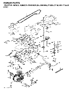 Drive Diagram and Parts List for YTH1848XP (HAU18H48H, 954170226)(2004-09) Husqvarna Lawn Tractor