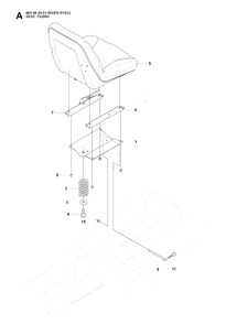 Seat Diagram and Parts List for R15-V2 (965094501)(2007-01) Husqvarna Lawn Tractor