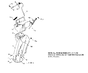 Chute weldment Diagram and Parts List for 96193009604  Husqvarna Snow Blower