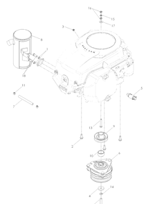 Engine Kohler 18 Hp Diagram and Parts List for Z4218 (968999281)(2007-04) Husqvarna Lawn Mower