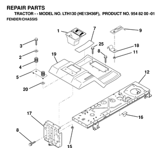 Part Location Diagram of 532166614 Husqvarna Bracket