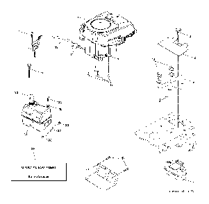 Engine Diagram and Parts List for CTH220TWIN (96061019003)(2008-11) Husqvarna Lawn Tractor