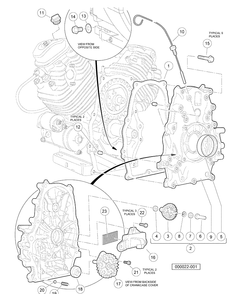 Oil Circulation Diagram and Parts List for HUV4420G 2006-11 Husqvarna Lawn Tractor