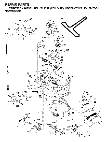 42inch Cutting Deck Diagram and Parts List for LTH1342 (LTH1342C, 954567031)(2001-11) Husqvarna Lawn Tractor