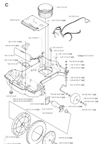 Part Location Diagram of 535135002 Husqvarna 