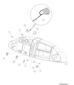 Electrical Components Gas Diagram and Parts List for HUV4421GXP 2006-11 Husqvarna Lawn Tractor