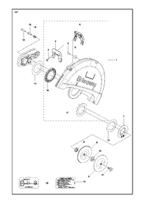 Guards Diagram and Parts List for K970II 2014-02 Husqvarna Circular Saw
