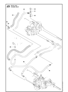 Chassis Rear 3 Diagram and Parts List for R316TSAWD (966757701)(2012) Husqvarna Lawn Mower