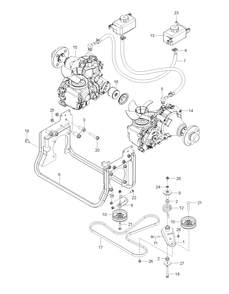 Spindle Diagram and Parts List for Z554L  Husqvarna Lawn Tractor