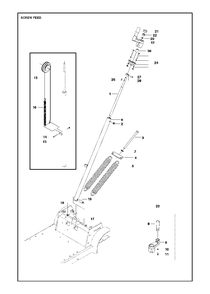 Height Adjustment Diagram and Parts List for FS520 (FS 524)(2011-02) Husqvarna Circular Saw