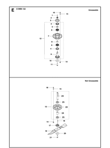 52 Inch/132cm Cutting Deck Diagram and Parts List for P520D (967019501)(20120100001-20143999999) Husqvarna Lawn Mower