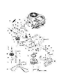 Engine plate Diagram and Parts List for MZ6128-966502301  Husqvarna Lawn Mower