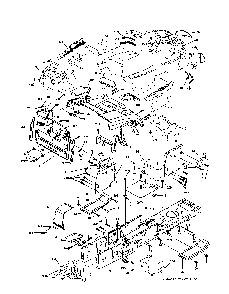 Chassis And Enclosures Diagram and Parts List for CTH220TWIN (96061019002)(2007-10) Husqvarna Lawn Tractor