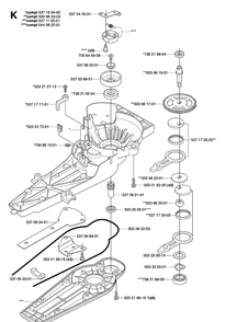 Gear Housing Diagram and Parts List for 326HD60 (X-SERIES)(20062700001-20082200000) Husqvarna Hedge Trimmer