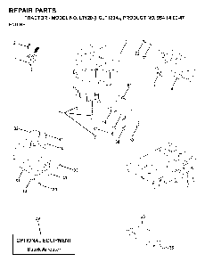 Engine Diagram and Parts List for LT120 (HCLT120A, 954140047)(1998-01) Husqvarna Lawn Tractor