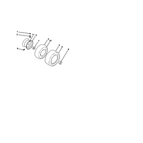 Wheels And Tires Diagram and Parts List for 917289580  Husqvarna Lawn Tractor