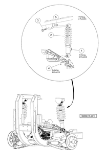 Front Suspension (Standard) Diagram and Parts List for HUV4420G 2006-11 Husqvarna Lawn Tractor