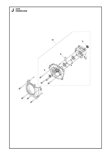 Crankcase Diagram and Parts List for 333RMARKII (967967902)(2020-08) Husqvarna Edger