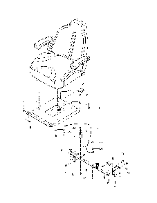 Seat Diagram and Parts List for 967334101-00  Husqvarna Lawn Mower