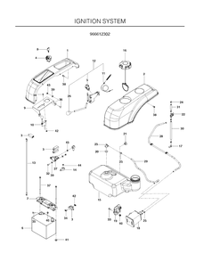 Ignition System Diagram and Parts List for RZ3016CA (966612302)(2011-03) Husqvarna Lawn Mower