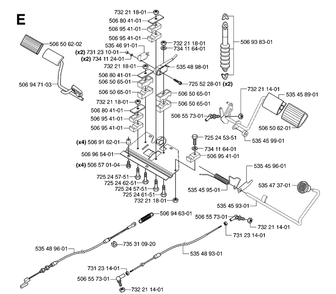 Part Location Diagram of 535489301 Husqvarna Control Cable