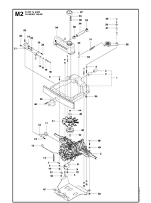 Cover, Rear Diagram and Parts List for R422TSAWD (966632501)(2011-03) Husqvarna Lawn Mower