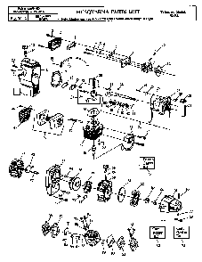 Engine Diagram and Parts List for 32RL 1990-01 Husqvarna Brush Cutter