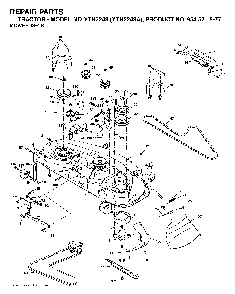 Mower Deck / Cutting Deck Diagram and Parts List for YTH2248A (954571977)(2004-06) Husqvarna Lawn Tractor