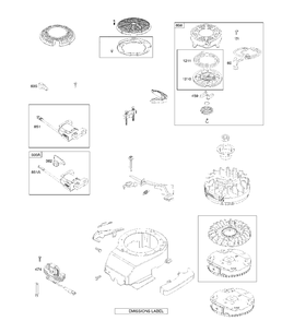 Starter Diagram and Parts List for 122T025045H1 2017-01 Husqvarna Engine