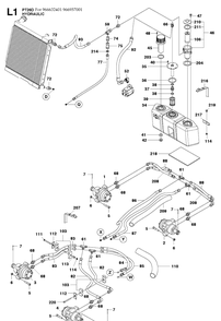Part Location Diagram of 544305509 Husqvarna Hydraulic Hose