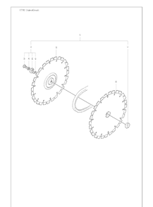 Cutting Blade And Centre Nut Diagram and Parts List for K760CUT-N-BREAK 2009-11 Husqvarna Table Saw Accessories