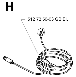 Electrical 12 Diagram and Parts List for 43EL ROYAL Husqvarna Lawn Mower