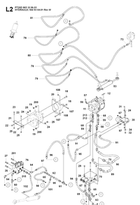 Hydraulic Pump - Motor 3 Diagram and Parts List for PT26D (965160601)(2008-03) Husqvarna Lawn Mower