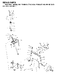 Steering Diagram and Parts List for YTH2046B (954567079)(2001-01) Husqvarna Lawn Tractor