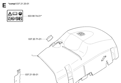 Cover 3 Diagram and Parts List for 575XP 20051400001-20070100000 Husqvarna Chainsaw