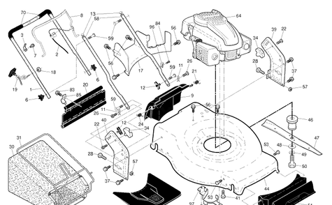 Part Location Diagram of 532437601 Husqvarna Blade