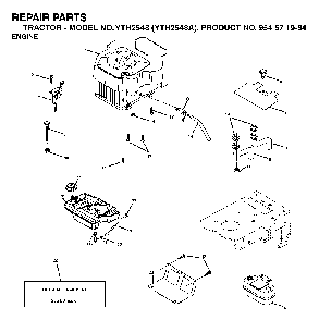 Engine Diagram and Parts List for YTH2548A954571984 2004-06 Husqvarna Lawn Tractor