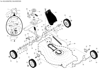 Part Location Diagram of 532431655 Husqvarna Cable Connector