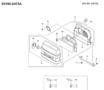 Part Location Diagram of 535414209 Husqvarna Shell